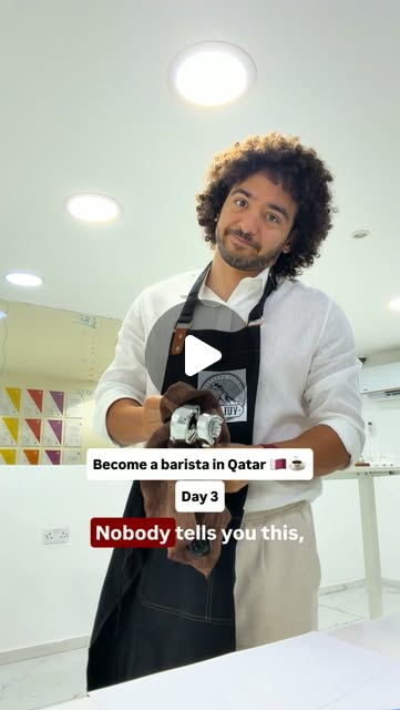 How to become a Barista in Qatar 🇶🇦☕️ Day 3 Share it with a friend ↗️ — Qatar reel by TripleF Qatar in Qatar