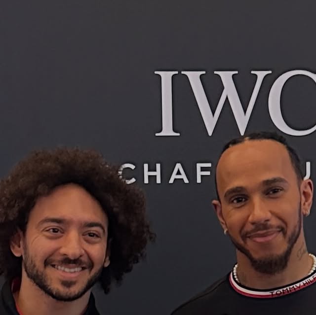 Flashing watches with @lewishamilton ⭐️
