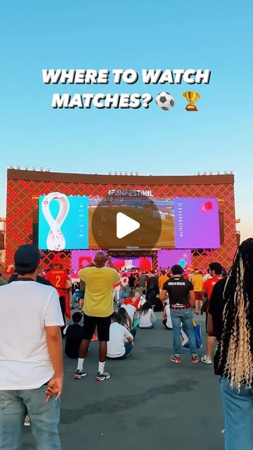 WHERE TO WATCH MATCHES? — Qatar reel by TripleF Qatar in ⠀