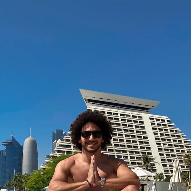 Floating into the weekend like 🧘‍♂️ — Qatar reel by TripleF Qatar in sheratongranddoha