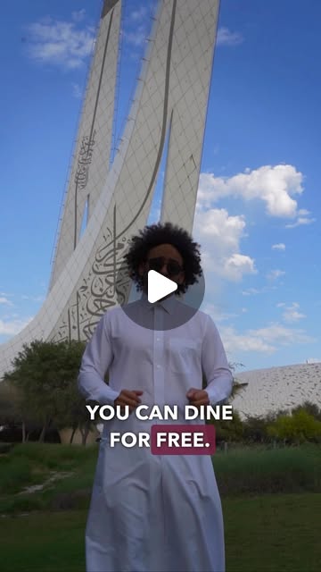 You can have iftar for free here, this is Qatar 🇶🇦❤️ — Qatar reel by TripleF Qatar in iftar Tent at the Minaretein Center parking lot