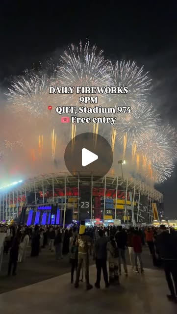 Daily fireworks in Qatar for 10 days 🇶🇦 🎆 Share it with a friend ↗️