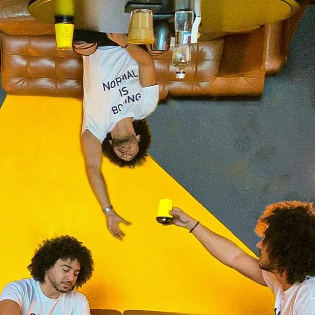 NMOᗡ ƎᗡISԀ∩ 📍 — Qatar reel by TripleF Qatar in @upsidedown.qa challenges gravity, as the name suggests, the concept of this coffee shop is to be upside down 🙃