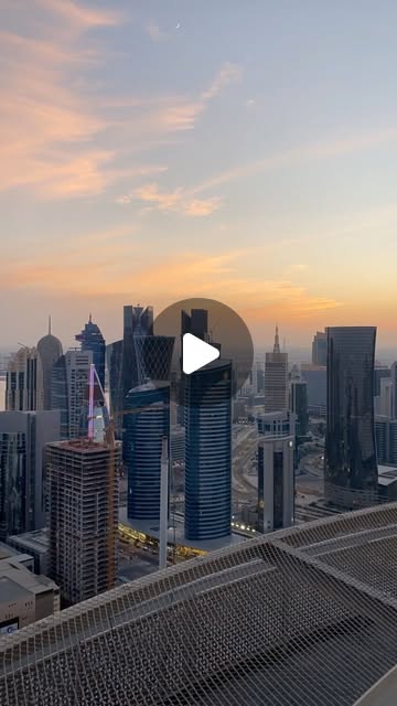 Drop a ❤️ if you love sunsets 🌞 — Qatar reel by TripleF Qatar in @Jwdoha famous helipad 🚁