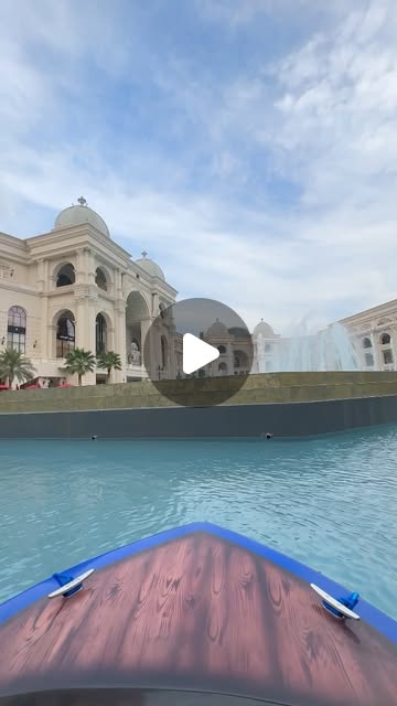 Best way to enjoy the fountain show 🚤 — Qatar reel by TripleF Qatar