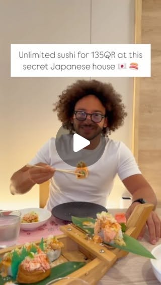 Unlimited sushi in Qatar 🍣🇶🇦 👇 — Qatar reel by TripleF Qatar in oishisushiqatar