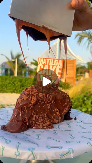 Viral Matilda Cake in Dubai @parkers 🇦🇪  — Qatar reel by TripleF Qatar in Dubai Mall