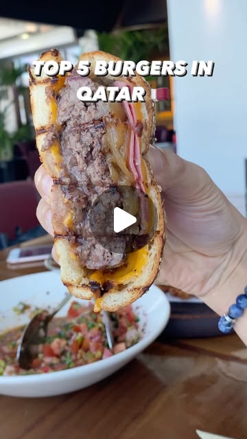 TOP 5 BURGERS in Qatar 🇶🇦 🍔  — Qatar reel by TripleF Qatar in baguette.qatar