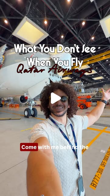 Behind the scenes of the world’s best airline ✈️🇶🇦 — Qatar reel by TripleF Qatar in Qatar