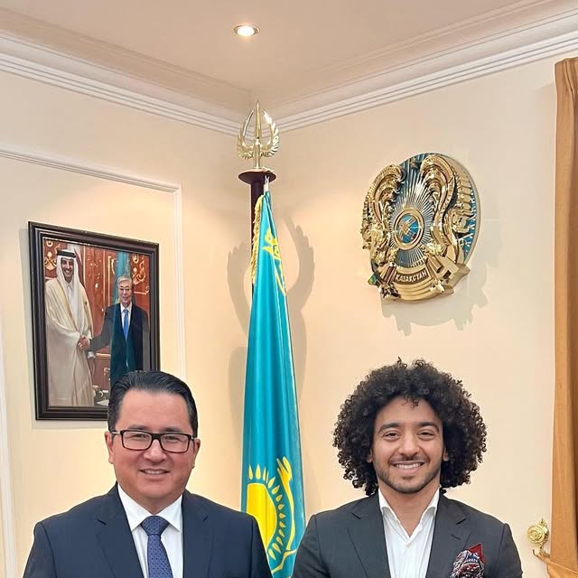 Сәлеметсіз бе! Pleasure meeting H.E. @arman_issagaliyev Ambassador of Kazakhstan to Qatar 🇰🇿 🇶🇦  — Qatar reel by TripleF Qatar in arman_issagaliyev