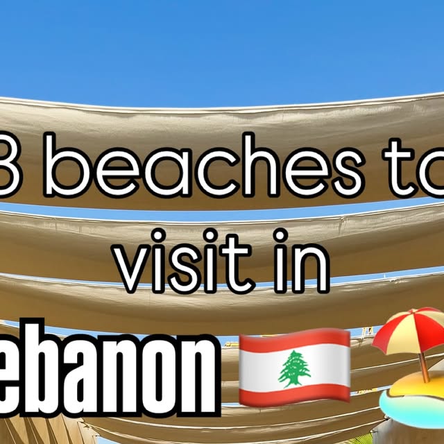 3 must visit beaches in Lebanon 🇱🇧 🏖️
