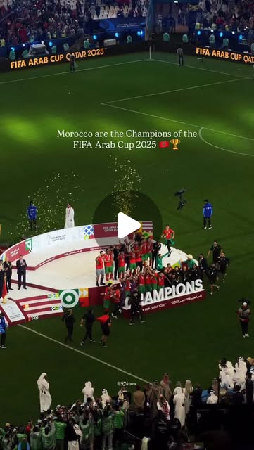 Congratulations Morocoo 🏆🇲🇦 — Qatar reel by TripleF Qatar in Qatar
