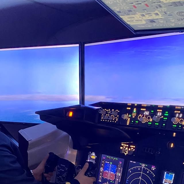 Be a pilot for a day! 👨‍✈️ ✈️ — Qatar reel by TripleF Qatar in the_aviator_lounge