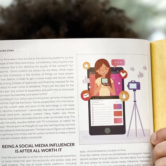 I MADE IT MAMA ❤️ I’m on a magazine 😀 — Qatar reel by TripleF Qatar in factqatarmagazine