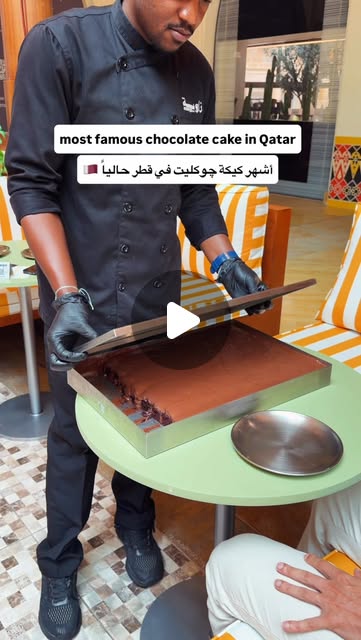 Crazy good chocolate cake in Qatar 🤤🍫 — Qatar reel by TripleF Qatar in Qatar