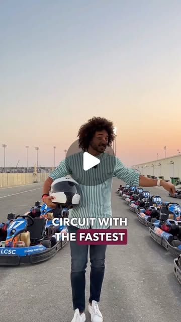 Karting in Qatar 🇶🇦 🏎️ 💨 — Qatar reel by TripleF Qatar in Lusail Circuit, follow blue signs 🔵