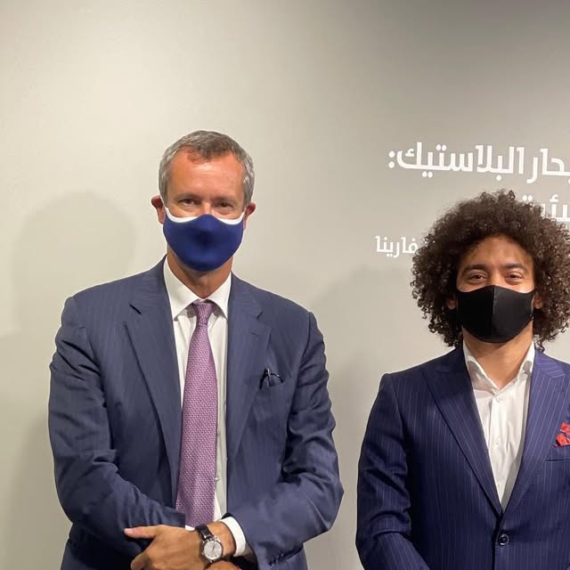 Pleasure meeting H.E. @alessandro.prunas Ambassador of Italy to the State of Qatar 🇮🇹 🇶🇦 At “Pla — Qatar reel by TripleF Qatar in Building 19, @kataraqatar