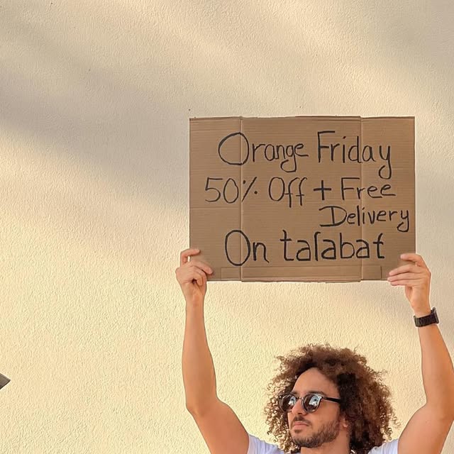 There is so much happening but we are ready for Orange Friday 🧡 — Qatar reel by TripleF Qatar in dudewithsign