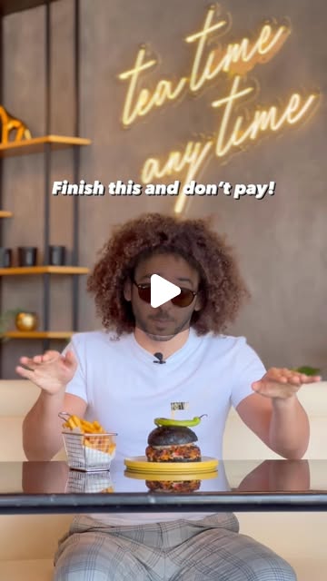 Finish The Black Spicy Challenge within two minutes (burger and fries) and don’t pay!