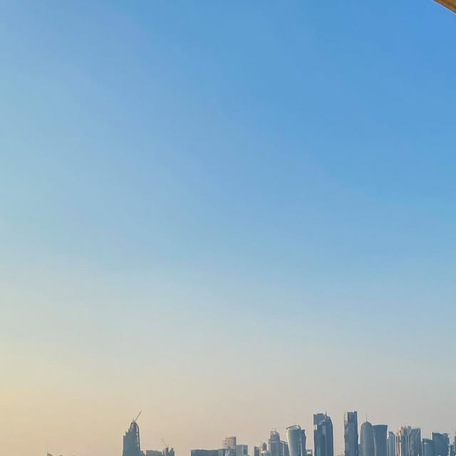 Best view for afternoon tea in Qatar 🇶🇦