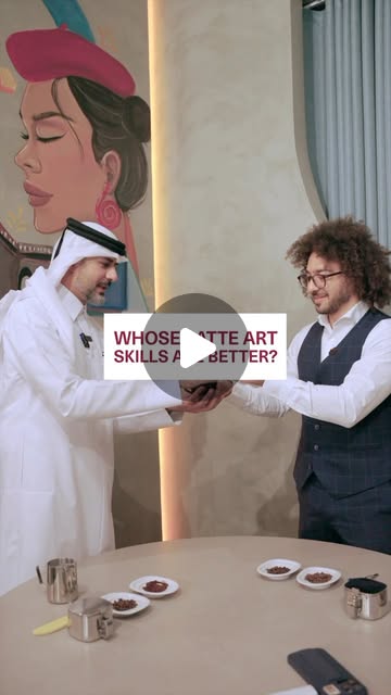 Watch as @triplefqatar and @khaled_choice go head-to-head in a frothy showdown and vote for your fav