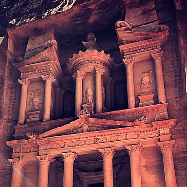 Mandatory pic of the #treasury in #petra #jordan! Definitely worth it #summer #camel #verblyud #oldp — Qatar reel by TripleF Qatar
