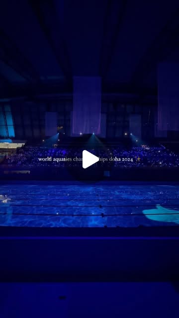 World Aquatics Championships Doha 2024 opening ceremony ✨🇶🇦 — Qatar reel by TripleF Qatar in Aspire Dome, Old Port, Hamad Aquatics center