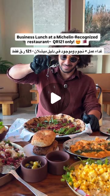 Business Lunch at a Michelin-Recognized restaurant – Only 121 QAR — Qatar reel by TripleF Qatar in @barondoha is in Old Doha Port