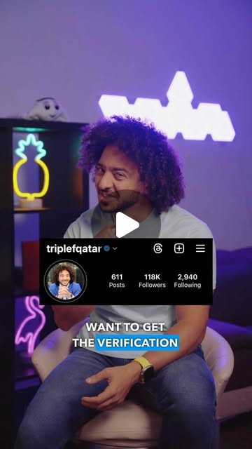 How to get the Verified Badge 🔵 — Qatar reel by TripleF Qatar